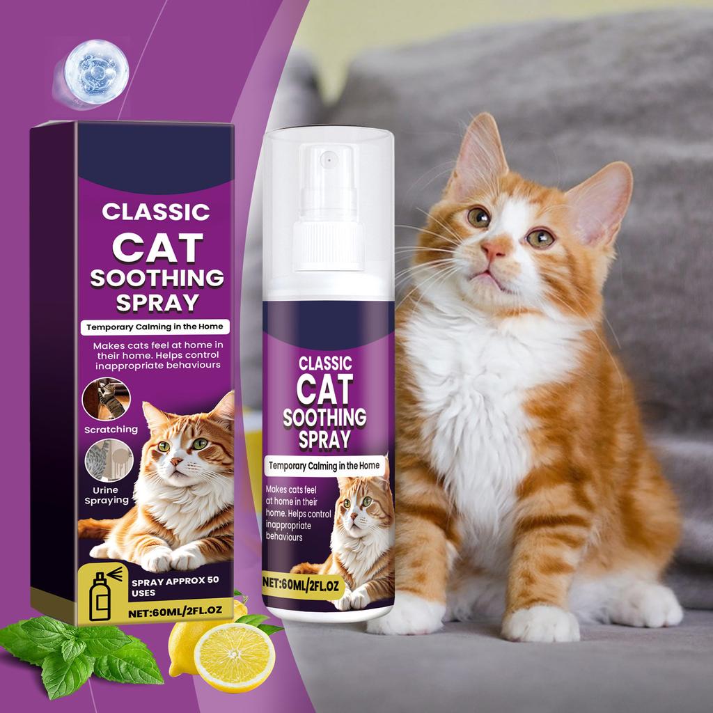 60ml Cat Soothing Spray To Prevent Scratching And Disorderly Urination Mild Ingredients