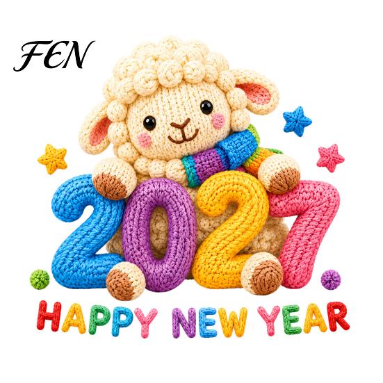 Non Adhesive Glass Clings Chinese New Year Window Stickers, 2027 Goat Static Clings, Reusable Removable Holiday Stickers Crochet Knit Lamb Decor