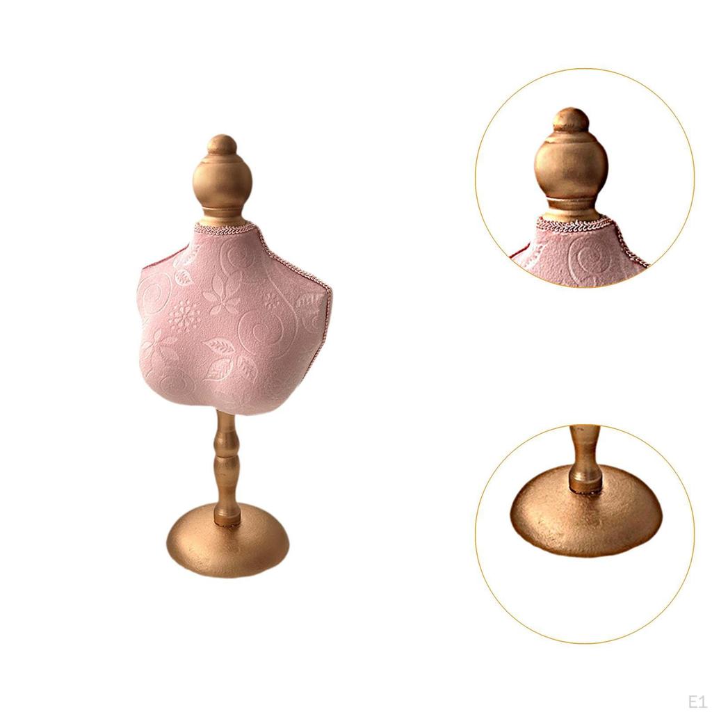 Подставка для украшений Держатель для ожерелий Органайзер Дерево с основанием Манекен для продажи