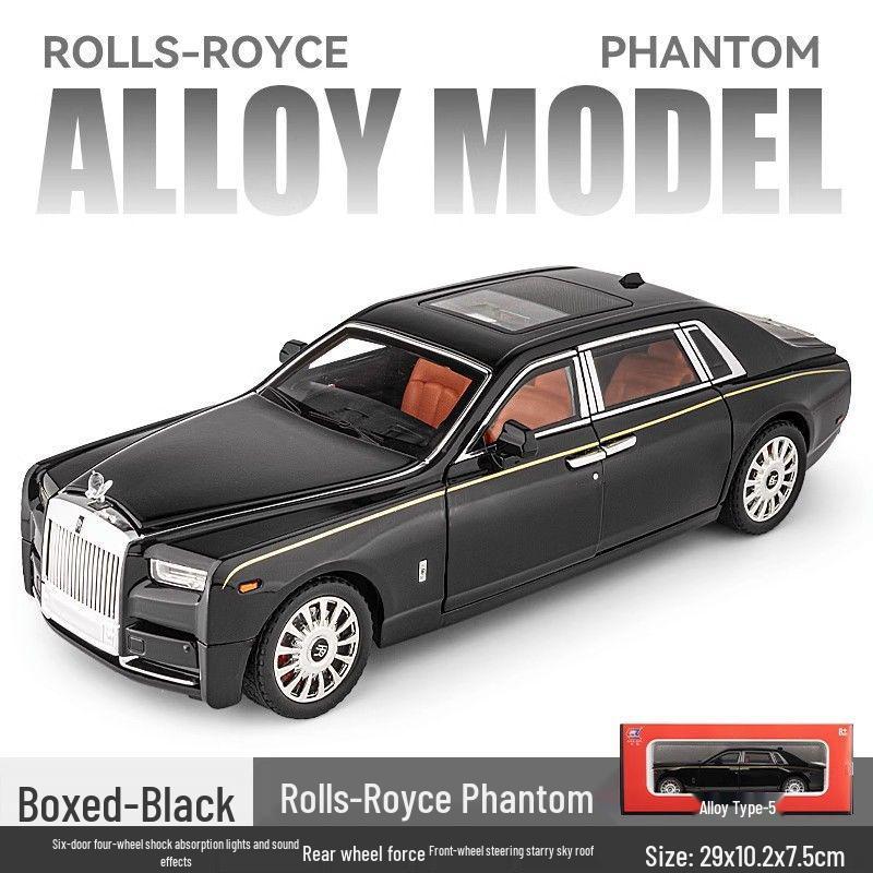 1:Модель автомобиля Rolls-Royce Phantom из сплава в масштабе 1:18 - Предмет коллекционирования и декоративный элемент