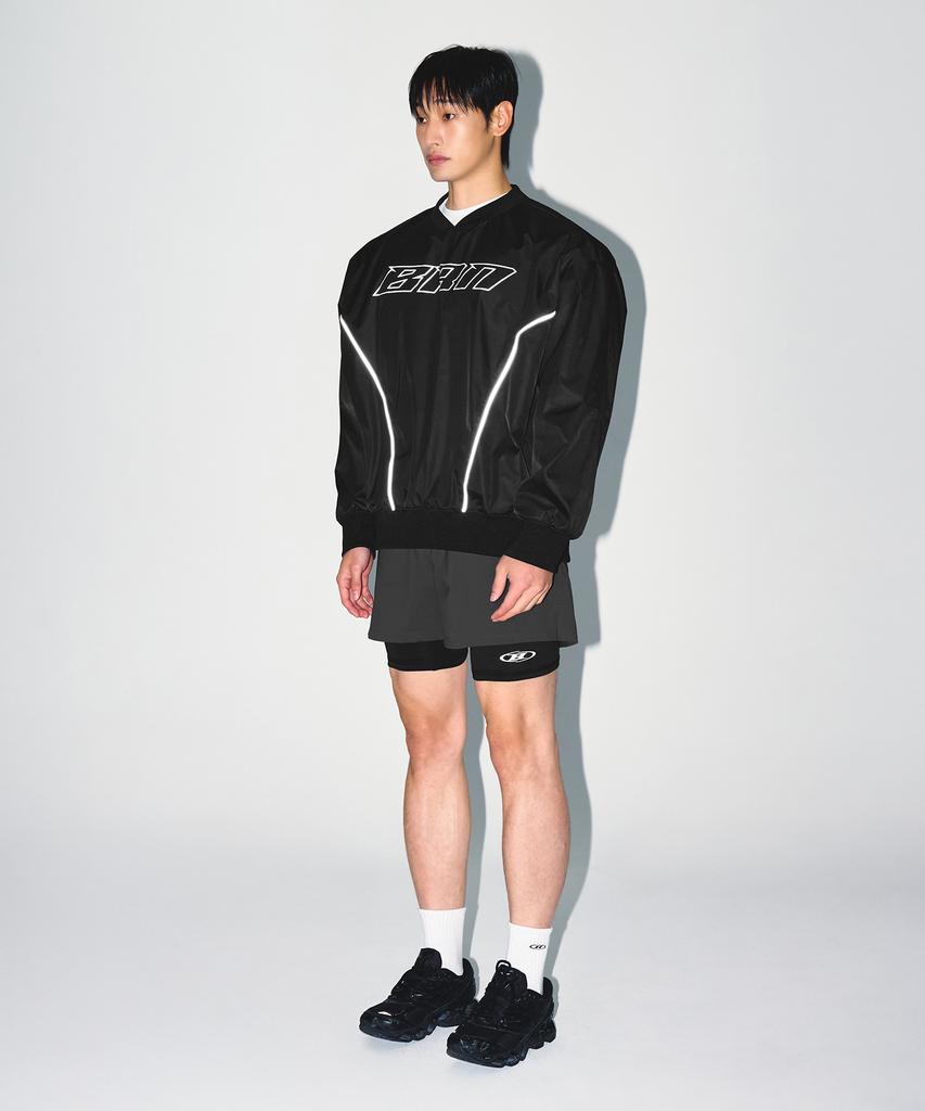BORN TO WIN Brn Outband 2 In 1 Squat Shorts [Charcoal]