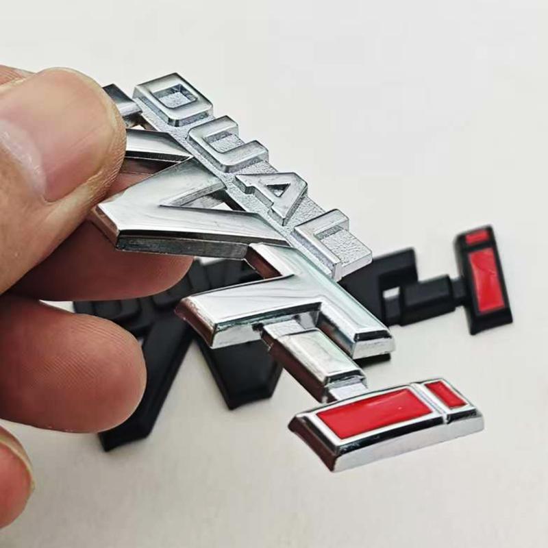 3D Metal Car Sticker Logo DUAL VVT-i Emblem Rear Trunk Fender Badge Decals For TOYOTA Dual VVT-i Camry COROLLA YARiS Rav4 PRIUS