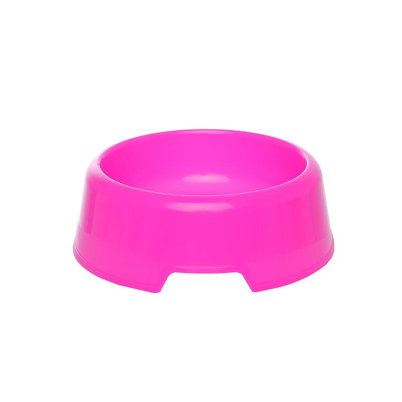 Маленькая пластиковая миска для домашних животных конфетного цвета, одинарная миска для кошек, одинарная миска для собак, товары для домашних животных, цвет на выбор