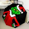 Grin-ch Christmas Spirit Umbrella Folding umbrella, automatic umbrella 8-Frame for Travel, camping Use Gift for Halloween Christmas