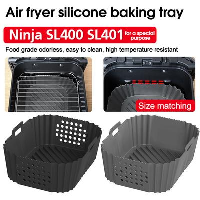 1 шт. силиконовый противень для выпечки для аэрофритюрницы, подходит для Ninja SL401 AF400UK AF300, силиконовый противень для выпечки