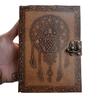 Leather Journal Notebook Travel Writing Diary Owl Mandala or Vintage Sketch Book Cotton Paper for Men & Women (7x5 Inch)
