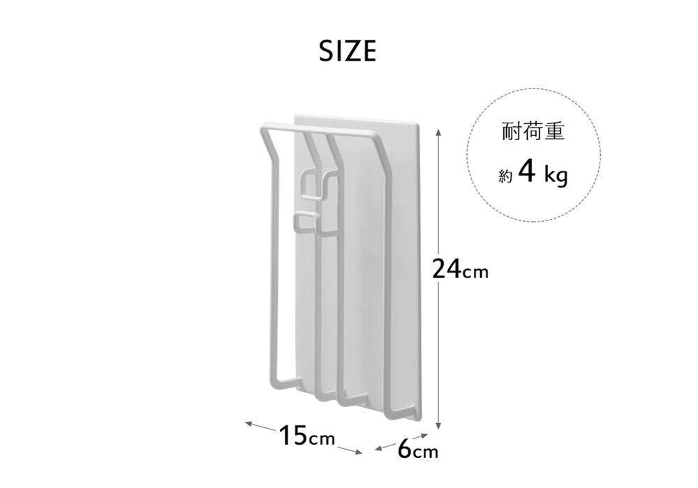 Yamazaki Jitsugyo Магнитный держатель для ванной Tower Белый 9984 Стул/Чайник