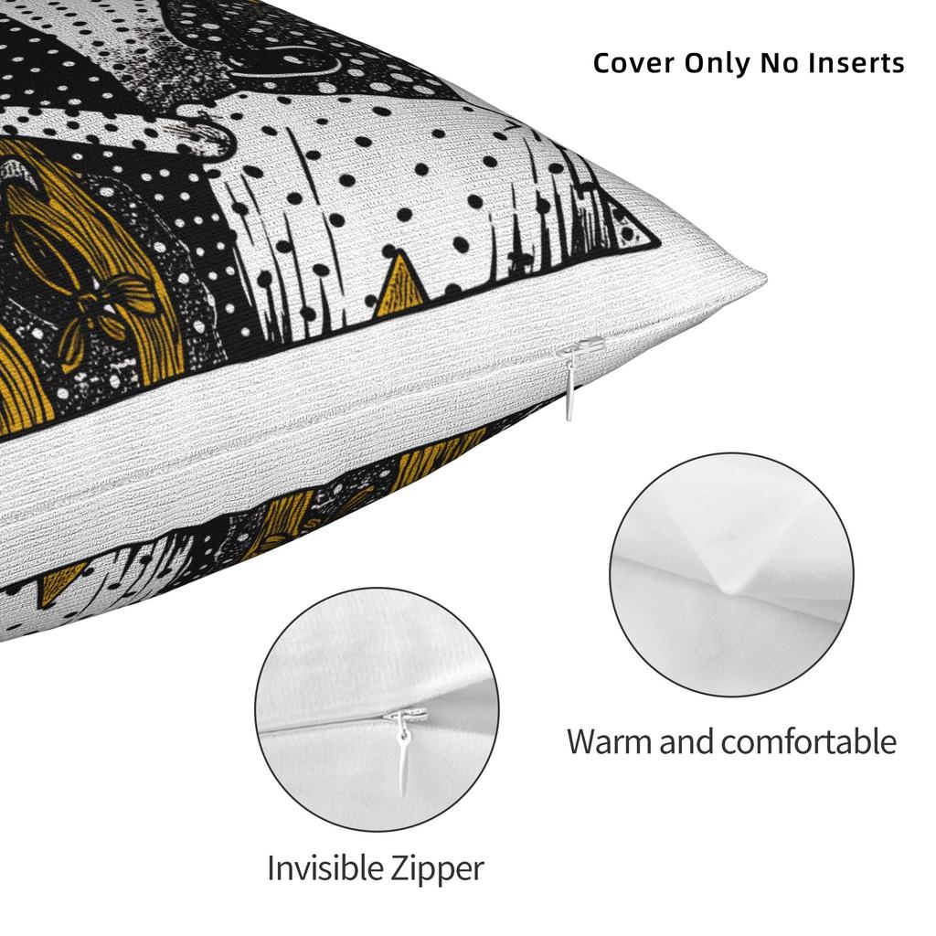 Band Angine De Poitrine Pillowcases Kawaii Pillow Case For Sofa Couch Bed Living Room Comfy Pillow Cover