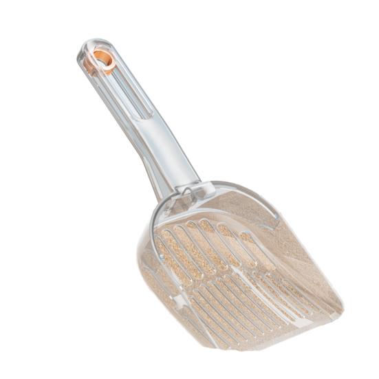 Лопатка для кошачьего туалета с эргономичной ручкой, расширенная полая конструкция, многоразовая лопатка для домашних животных, инструмент для чистки какашек