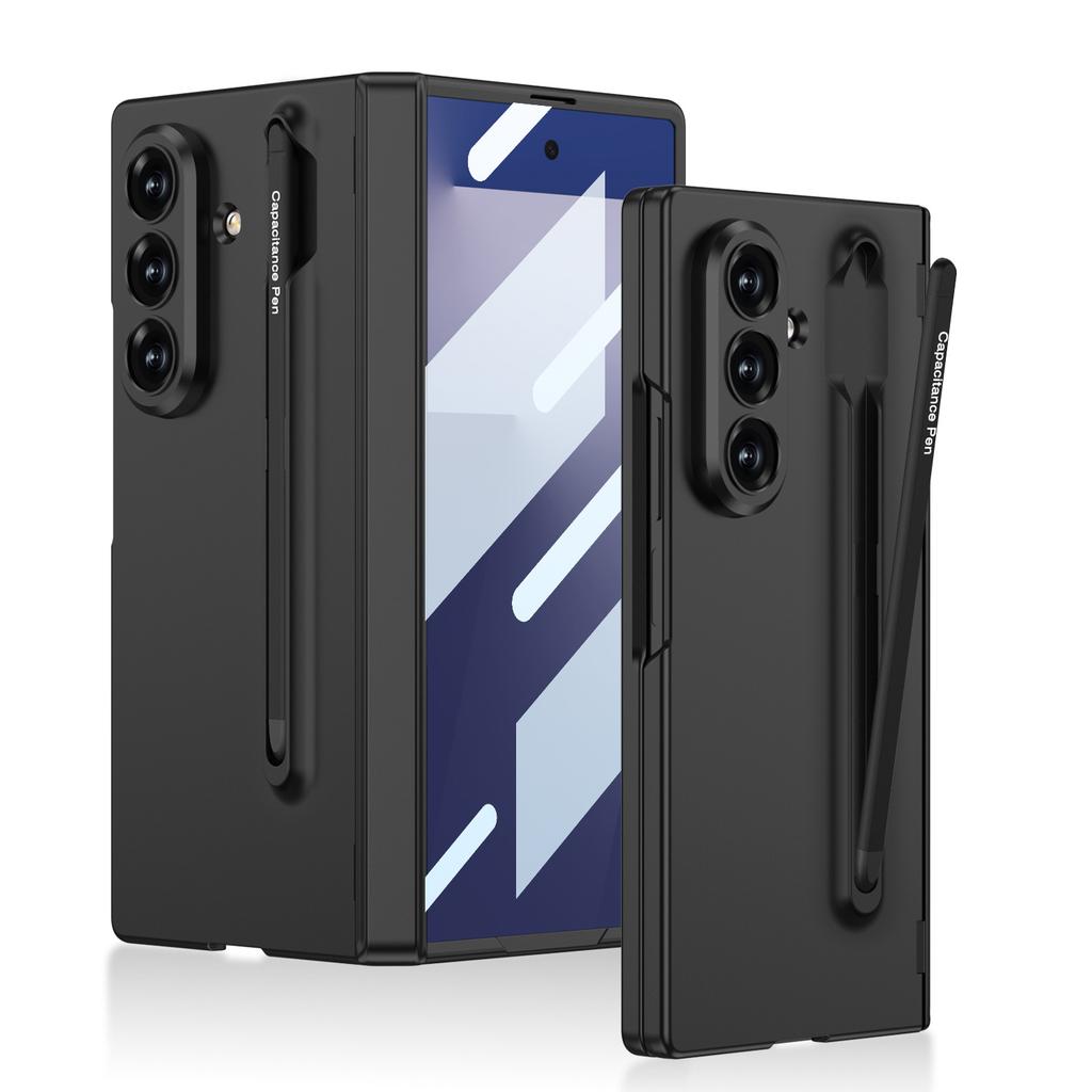 Suitable for Samsung Z Fold7 Mobile Phone Case Pen Slot Integrated with Stylus Ultra Thin Shell Film Rotary Shaft Folding Protective Cover