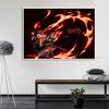 Популярный плакат «Убийца демонов», настенный художественный холст, рисунок для гостиной, игровая комната, украшение для дома, печать, изображение Куадрос