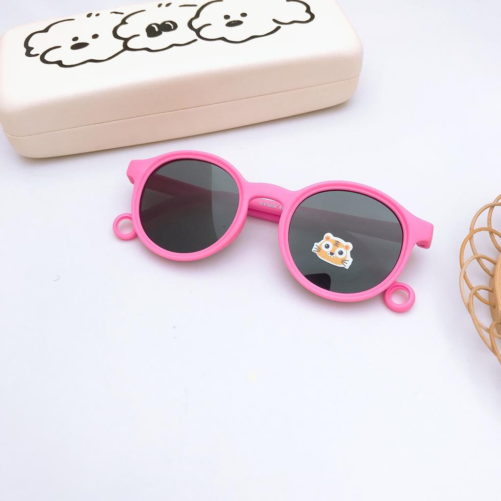 Детские солнцезащитные очки в овальной оправе, трендовые, детские солнцезащитные очки, силиконовые поляризованные очки для мальчиков и девочек