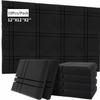 10Pcs/Pack Acoustic Foam Panels 12"x12"x2" Sound Absorption Wall Pad Studio KTV Drun Room Soundproof Foam Sponge with Adhesive Tapes