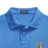 Polo Ralph Lauren SS24 Медвежий узор с вышивкой с коротким рукавом, мужские топы васильково-синего цвета 710853312-025