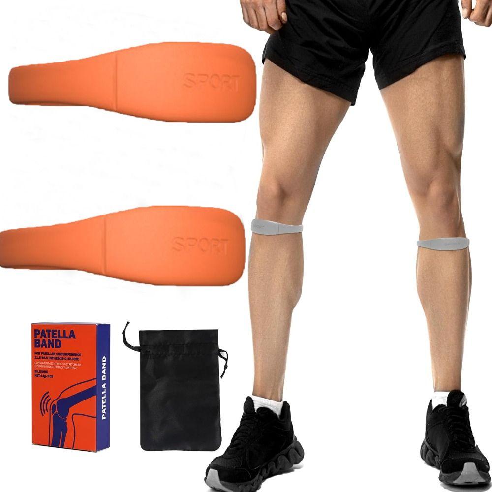 Силиконовые наколенники для сухожилий надколенника, поддержка колена, облегчение боли в колене, поддерживающий бандаж для спортзала