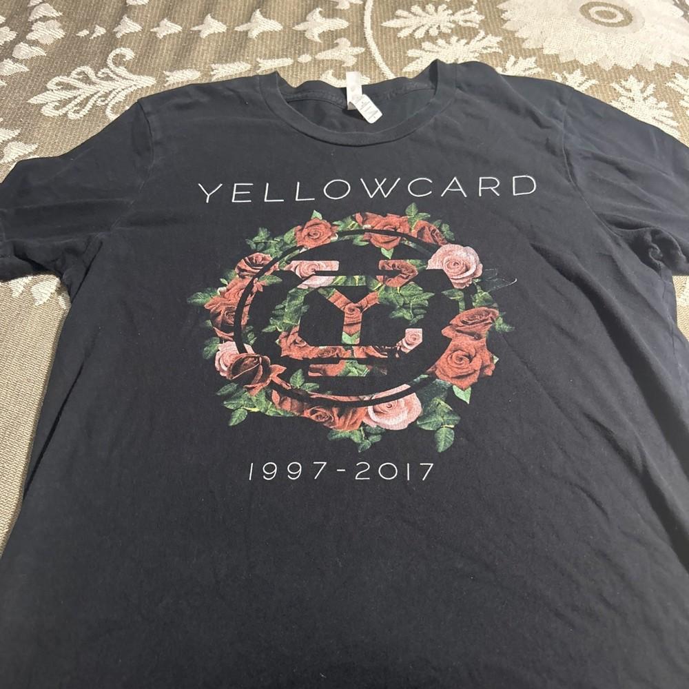Винтажная футболка группы Yellowcard 1997-2017 Хлопок Унисекс Концертный Размер S - 5XL Унисекс Футболка