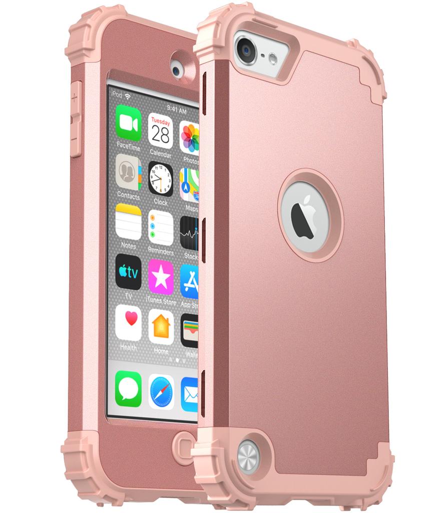 3-в-1 Прочный Ударопрочный Защитный Чехол-Броня Для Apple iPod Touch 5 6 7 Мягкий Силикон Жесткий Пластик Защитная Задняя Крышка