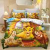 Lion King Simba 3D Printed Bedding Set, Anime Lion King Duvet Cover Pillowcases for Girl Boy Gift Single Double Full King Size