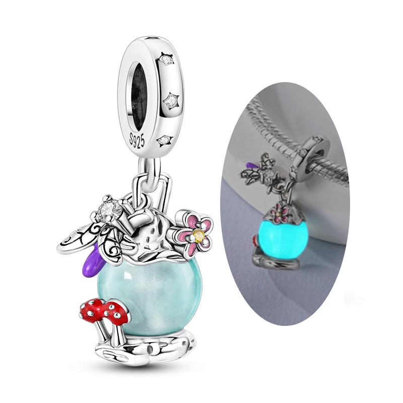 Новые Медные Шармы Бусины Звездное Небо Пуанты Любовь Сердце Форма Подвеска Подходит Оригинальный Браслет DIY Ювелирные Изделия Подарок