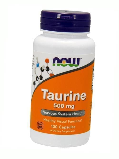 Таурин для глаз и нервной системы, Taurine 500, Now Foods  100вегкапс (27128023)
