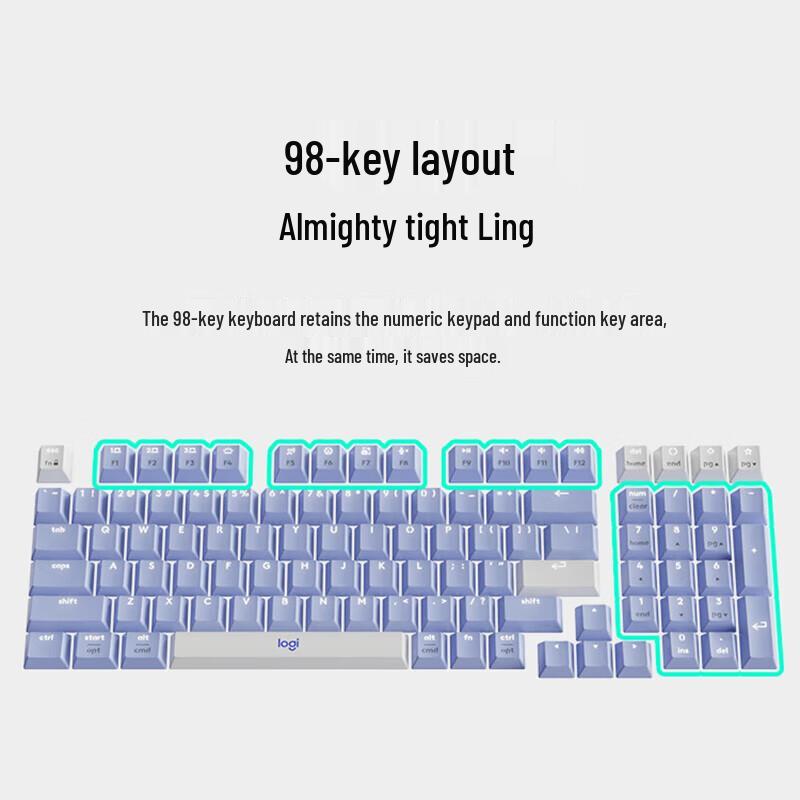 Logitech K98M Amber Series Wireless Mechanical Keyboard