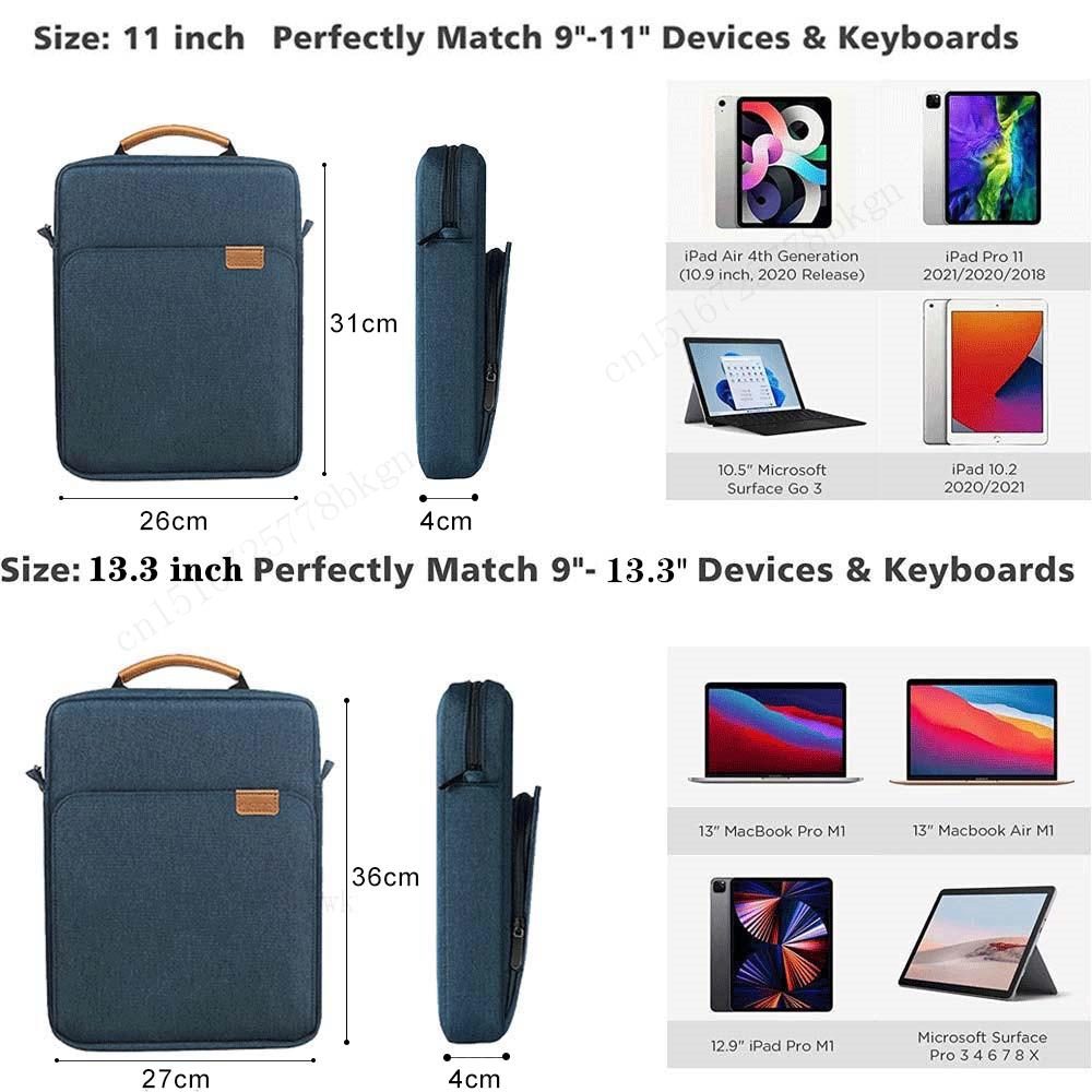Чехол-сумка для планшета iPad Pro 12.9 11 iPad 10-го Air 5 4 3 10.9 10.2 дюйма 9-го 8-го 7-го поколения