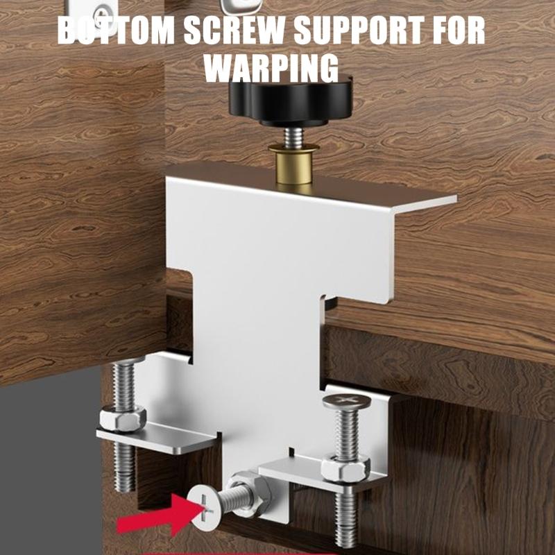 Cabinet Door Panel Mounting Jig Adjustable Cabinet Install Tool Door Panel Positioning Fixture for Most Cabinet Door