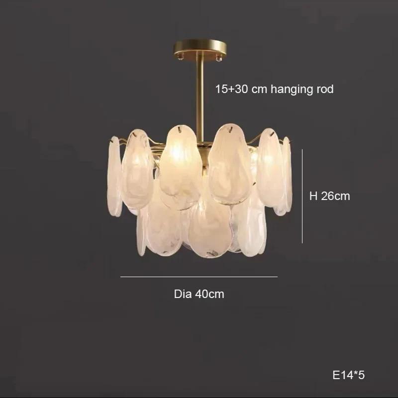 Французский стиль роскошная гостиная подвесной светильник светодиодный свет постмодерн стеклянный подвесной светильник украшение дома ресторан гостиница освещение