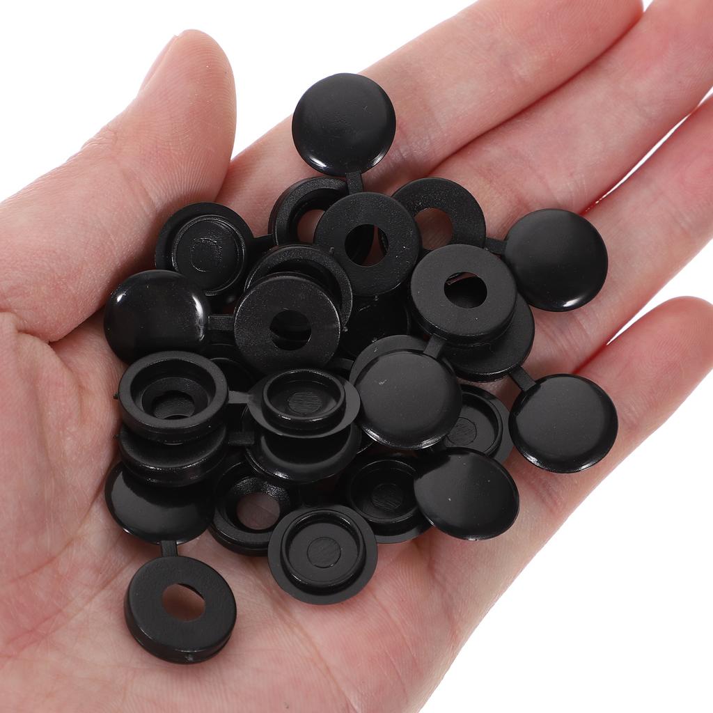 100Pcs Plastic Screw Caps Decorative Cover Up Screw Defects Tough Waterproof for Home Ship School Furniture Repair