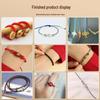 No. 7 Braided Hand Rope with No. 72 Encrypted Jade Thread for Gold Shops, Handmade Pure Hand-Woven Weaving Thread.