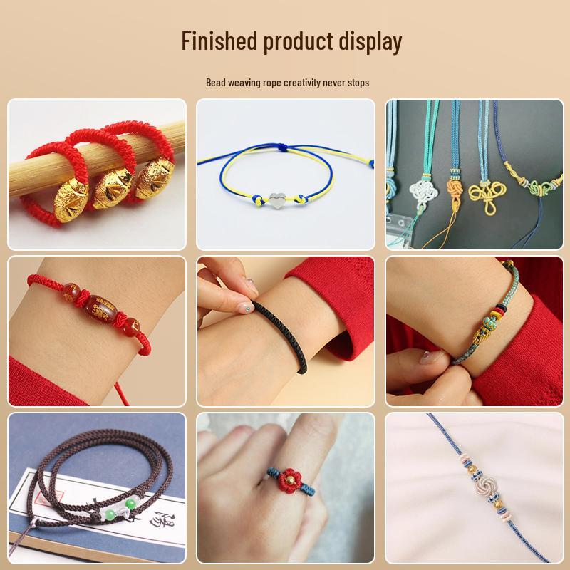 No. 7 Braided Hand Rope with No. 72 Encrypted Jade Thread for Gold Shops, Handmade Pure Hand-Woven Weaving Thread.