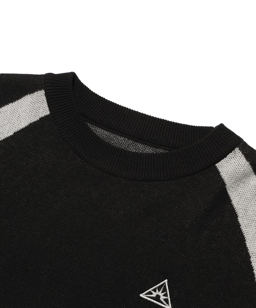ISTKUNST Sunrise Logo Knit_Black(Ik2Esmk601A)