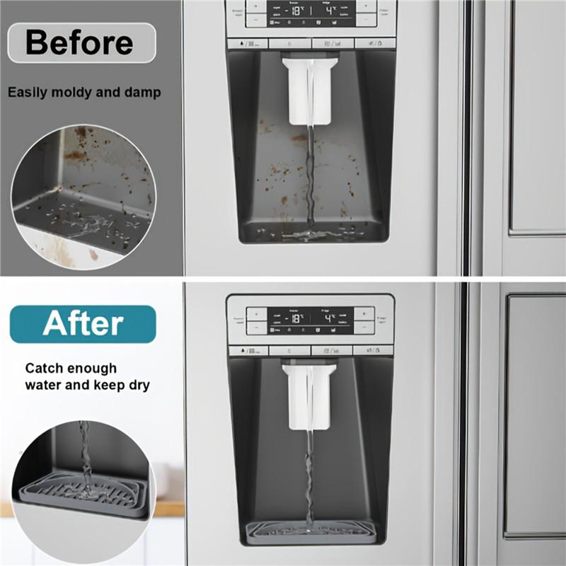 Поддон для капель воды в холодильнике, уловитель капель, скрытый диспенсер для воды, подставка для разлива воды в холодильнике