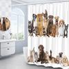 Шторки для душа с животными Милый пес Шотландская корова Мультяшный Детский Декоративная шторка для ванны Аксессуары для ванной комнаты Полиэстеровая ткань Экраны