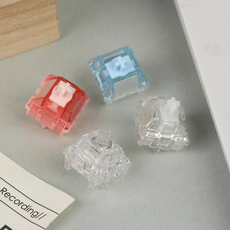 Ur Ice Магнитный Ультра Переключатель Линейный Для Магнитной Механической Клавиатуры 22 мм Пружина 35 гс 700 гс RGB Прозрачный Переключатель Заводская Смазка