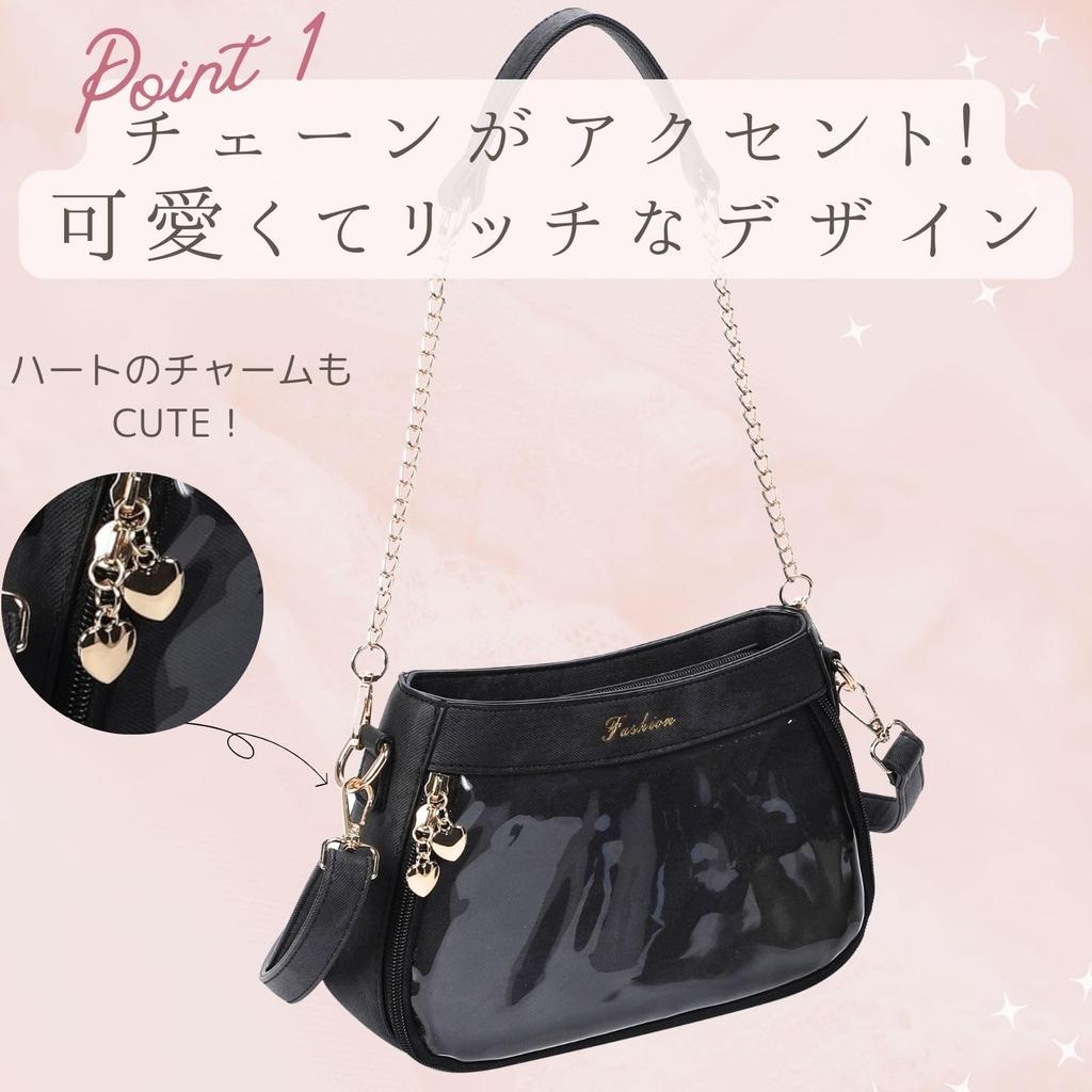 Ита-бэг через плечо Маленький ита-бэг Ита-бэг для взрослых Сумка для ошикацу Ита-бэг мини Сумка через плечо Сумка-тоут Черный Белый Кожаный стиль Стильный Милый Ошикацу