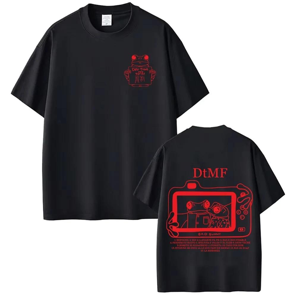 Rapper Bad Bunny Tour Debi Tirar Mas Fotos DTMF Merch TShirt Unisexs Summer Crew Neck Hip Hop Pop Music Streetwear