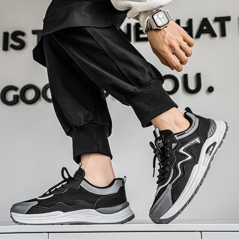 Мужские кроссовки 2025 Плоские дышащие кроссовки Мужские кроссовки для ходьбы Спортивная обувь Мужская Удобная тренировочная обувь Беговые Легкие кроссовки Обувь