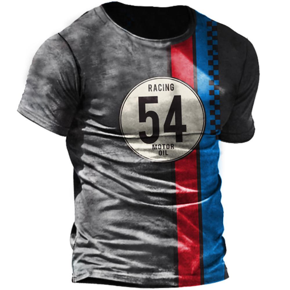 Винтажная мужская футболка с 3D-принтом, футболки, мотоциклетная футболка, масло с коротким рукавом, байкерские футболки 66 Route, мужская одежда Camiseta - Футболки