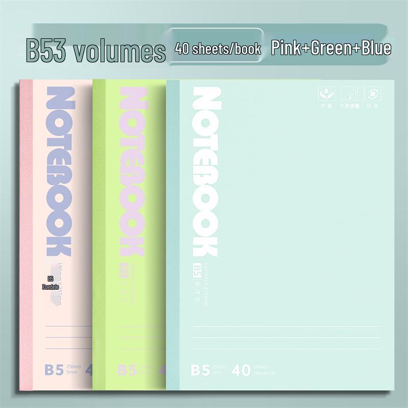 Яркий блокнот в стиле Color Block формата A5/B5 - Идеально для студентов, Мягкая обложка, Не просвечивает, Гладкое письмо