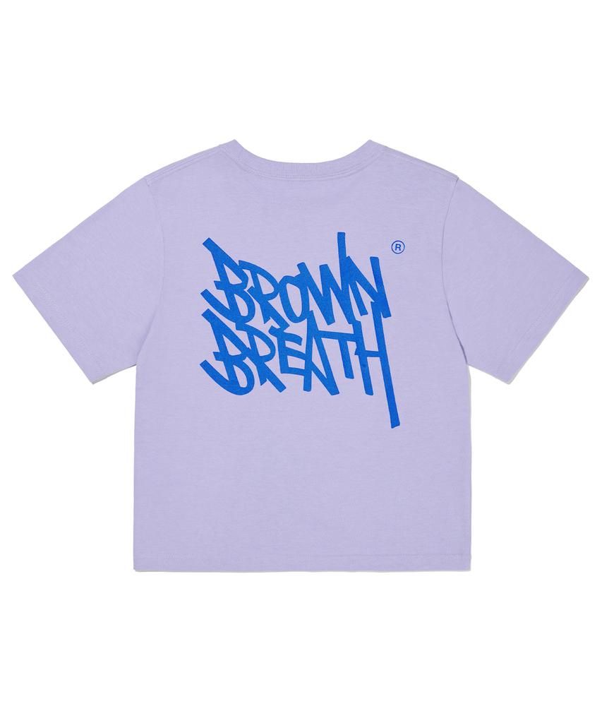 Укороченная футболка BROWNBREATH W с биркой - Фиолетовая