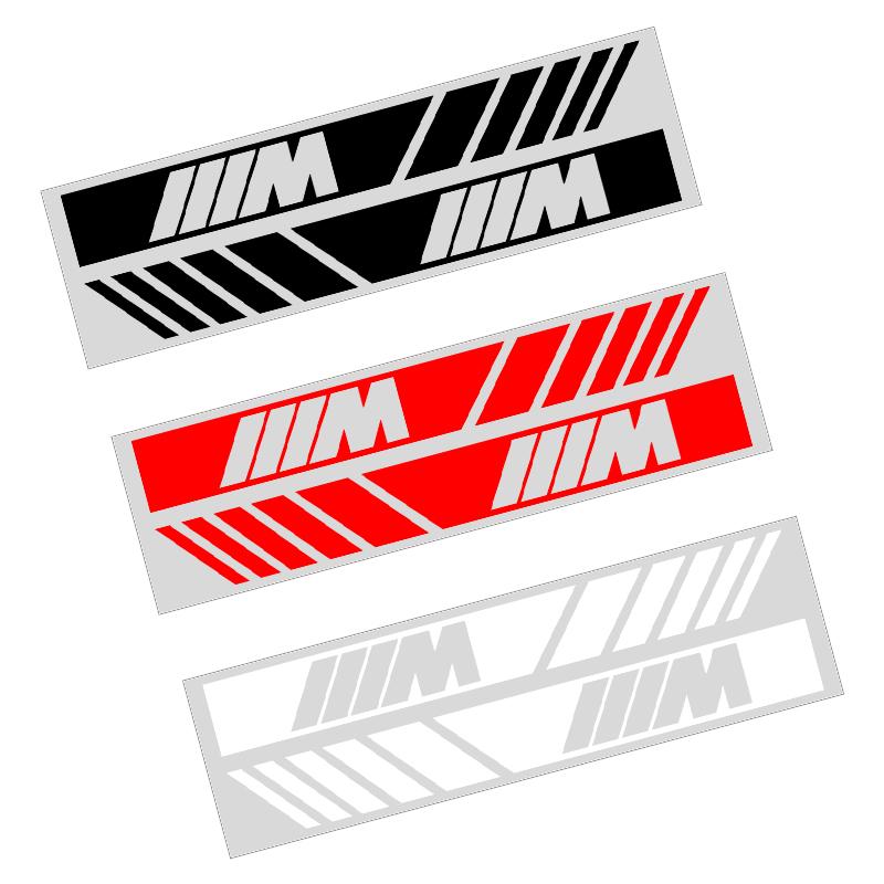 Наклейки с полосами для автомобиля, Светоотражающие виниловые наклейки для зеркала заднего вида, Украшение для BMW Performance X3 X5 X2 X4 X6 X7 E28 E30 E34 E53 E61