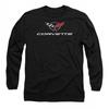 Chevrolet Mens Corvette Emblem Long-Sleeved T-Shirt