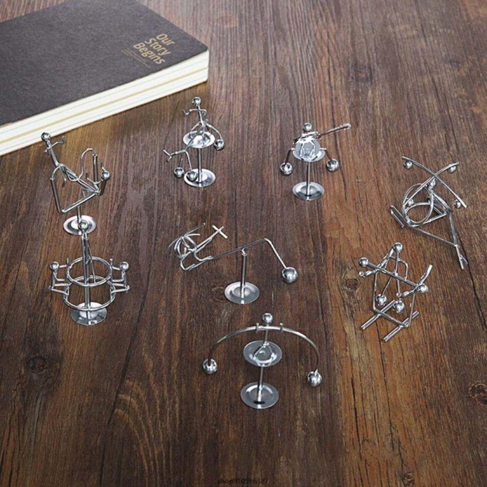 Home Decor Balance Iron Man Ornaments Pendulum Cradle Decompression Desk Toy Kids Toys