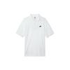 Nike Fitted Logo Print Short Sleeve Polo Shirt Men Tops White FN3895-100