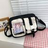 Ульцзанг винтажная прозрачная карточка студентка контрастный цвет сумка-мессенджер маленькая сумка девушка