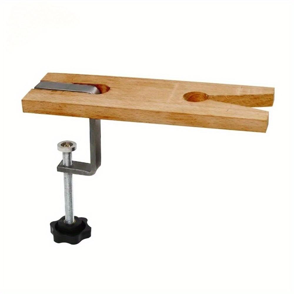 1set Bench Pin Clamp Set V-Slot Bench Vise for Workbench Wooden Jewelry Clamp Tool