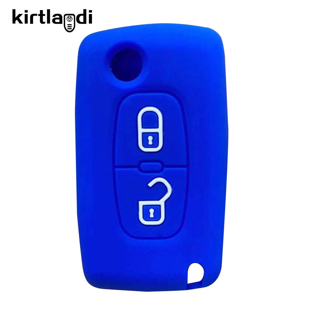Чехол-брелок на 2 кнопки для Citroen C-Crosser C3 C4 Picasso Berlingo Чехол для Peugeot Partner Tepee 207 307 308 407 Брелок