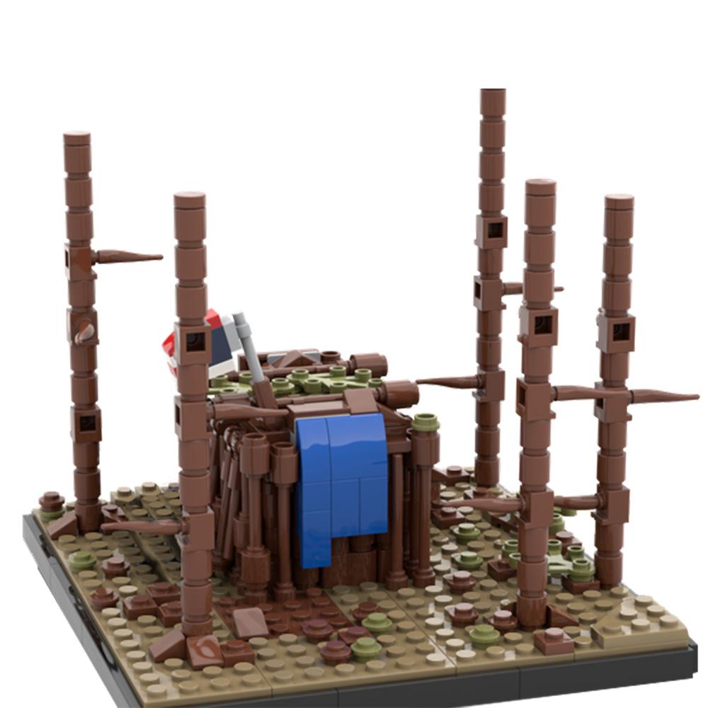 Строительный набор «История монстров» MOC-89218 Периферийный строительный набор из мелких деталей по мотивам кино и телевидения