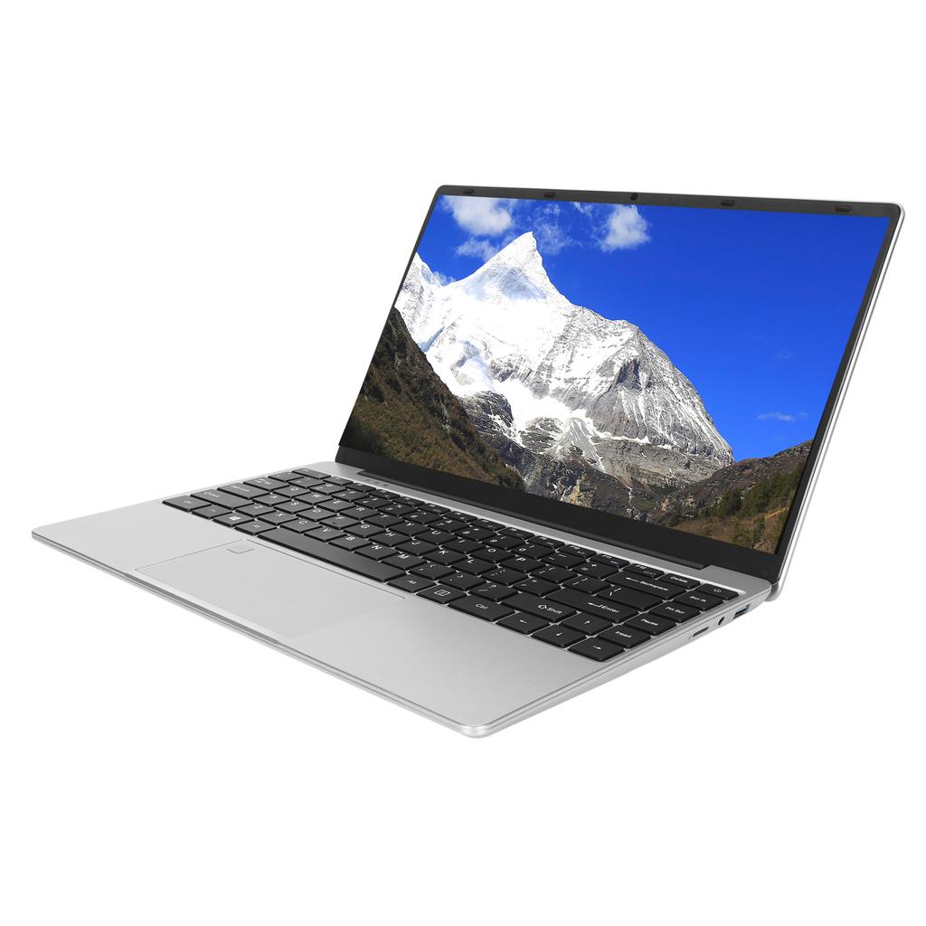 14-дюймовый ноутбук для Windows 11, 4-ядерный процессор 2,4 ГГц, Wi-Fi 5 ГГц, 16 ГБ ОЗУ, 7000 мАч, портативный ноутбук со сканером отпечатков пальцев, 100–240 В